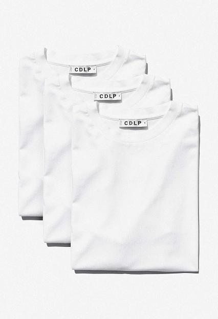 CDLP 3-Pack Crew Neck T-Shirts White